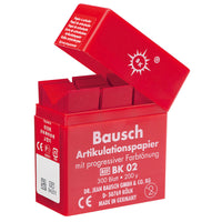 BK 1001  Papier à Articuler Rouge 200 µ Bausch - Boite de 300 Feuilles