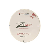 Zirmes Disque Zircone 3D SHTML 98 x 18 mm Translucide Dégradé Naturel.