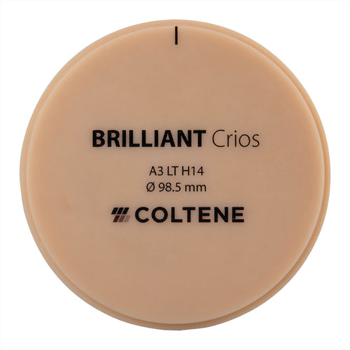 Disque Crios Brilliant LT Coltene 98x14 mm Composite Hybride Renforcé.