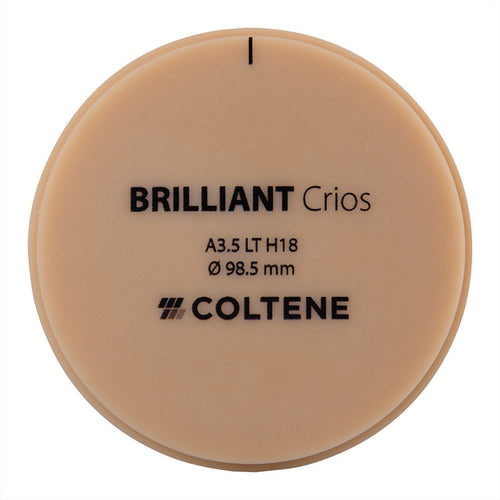 Disque Crios Brilliant LT Coltene 98x18 mm Composite Hybride Renforcé.