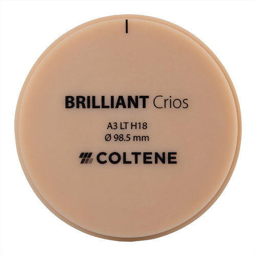 Disque Crios Brilliant LT Coltene 98x18 mm Composite Hybride Renforcé.