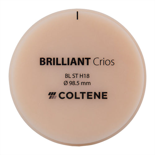 Disque Crios Brilliant ST Coltene 98x18 mm Composite Hybride Renforcé.