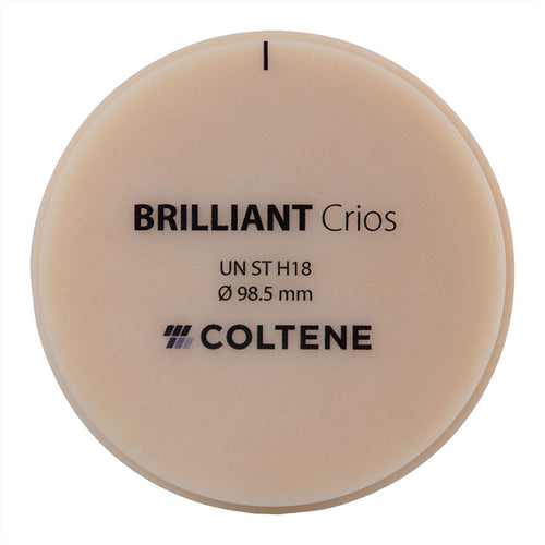 Disque Crios Brilliant ST Coltene 98x18 mm Composite Hybride Renforcé.