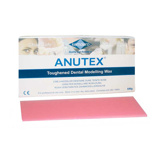 Anutex Cire en Plaque Rose 500 gr Kemdent - Parfaite Prothèse Adjointe