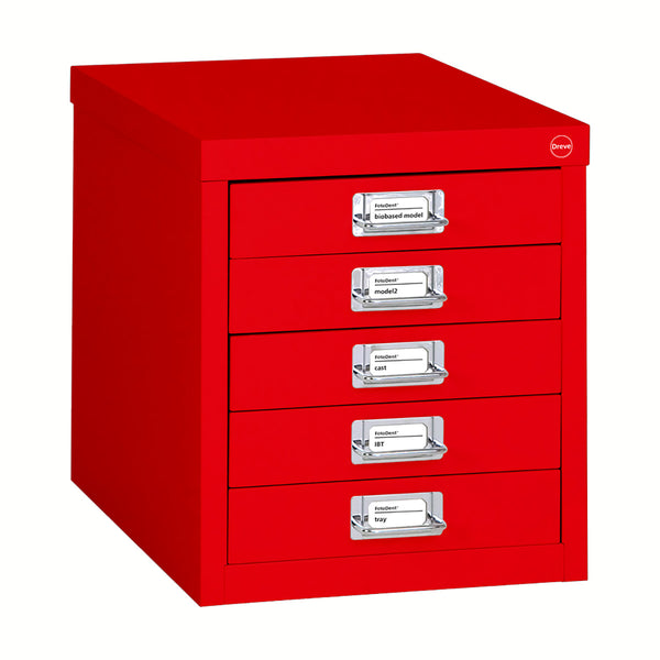 Muebles de dreve UV gabinete de almacenamiento de tanque de resina dreve con 5 cajones rojos