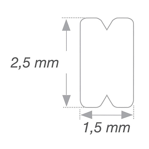 Barre Linguale Acier - Pour Renfort Résine Prothèse du Bas - 10 Pièces