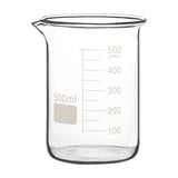 Glass beaker for ultra-resistant ultrasound
