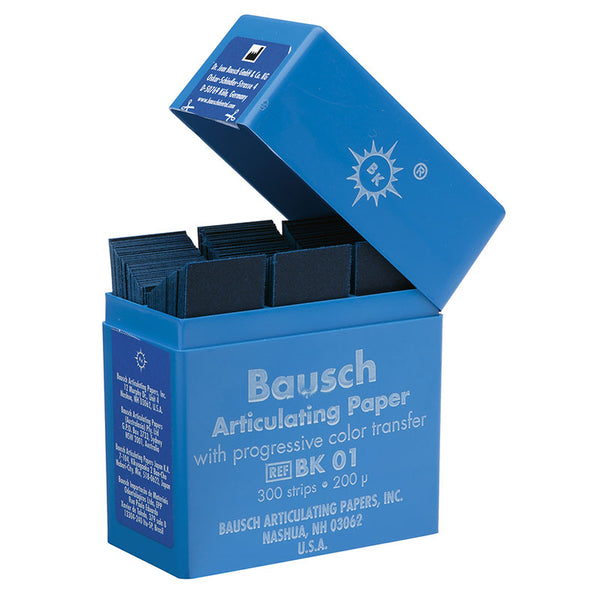 Bausch – papier articulé dentaire BK01 BK02, 200 bandes, avec