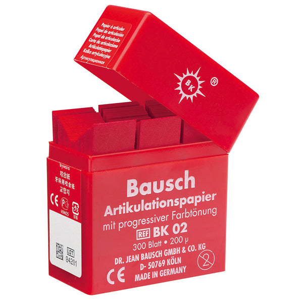 BK02 Papier à articuler Rouge 200 µ - Bausch