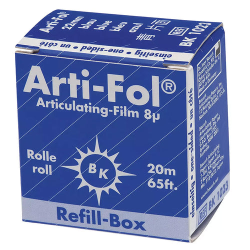 BK1023 Arti-Fol Papier à articuler 8µ Bleu 1 Face - Rouleau 20 m 22 mm