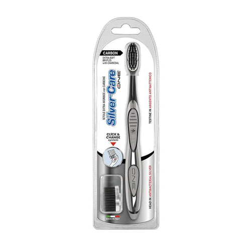 brosse a dents charbon silver care