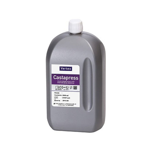 Castapress Liquide Résine Vertex pour Poudre Cuisson Prothèse Adjointe