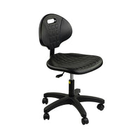 Laboratory chair on wheels - Comfortable ergonomic 1 Adjustment.