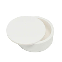 Zirconia Sintered Cup - Round + Lid - Very Resistant Size 100 x 25 mm.