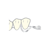 Scheu Dental Bola engancha 10 piezas para las prótesis contiguas a la resina.