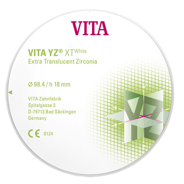 Vita XT White 98 mm disco de zircônico