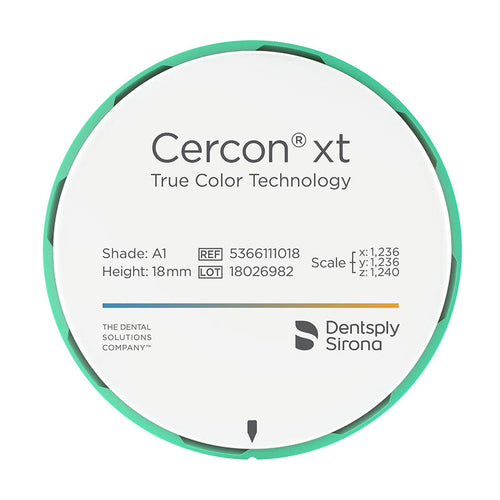 Disque Zircone Cercon XT 98 x 18 mm.