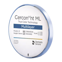 Cercon HT ML Zirconia Disc - 98 x 14 mm.