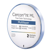 Cercon HT ML Zirconia Disc - 98 x 18 mm.