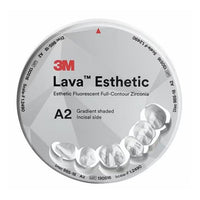 Lava Esthetic 98 x 22 mm zirconic disc.