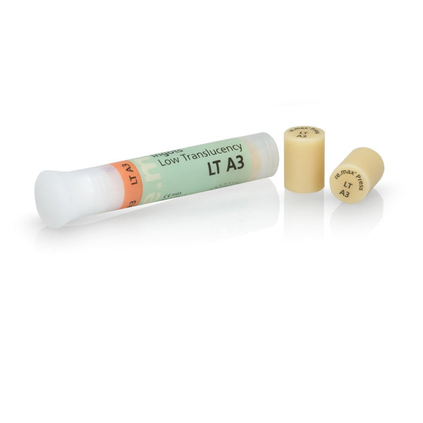 E -Max Press LT Lingotins - 3 parcelas de cerâmica pressionadas - Massilia Dental