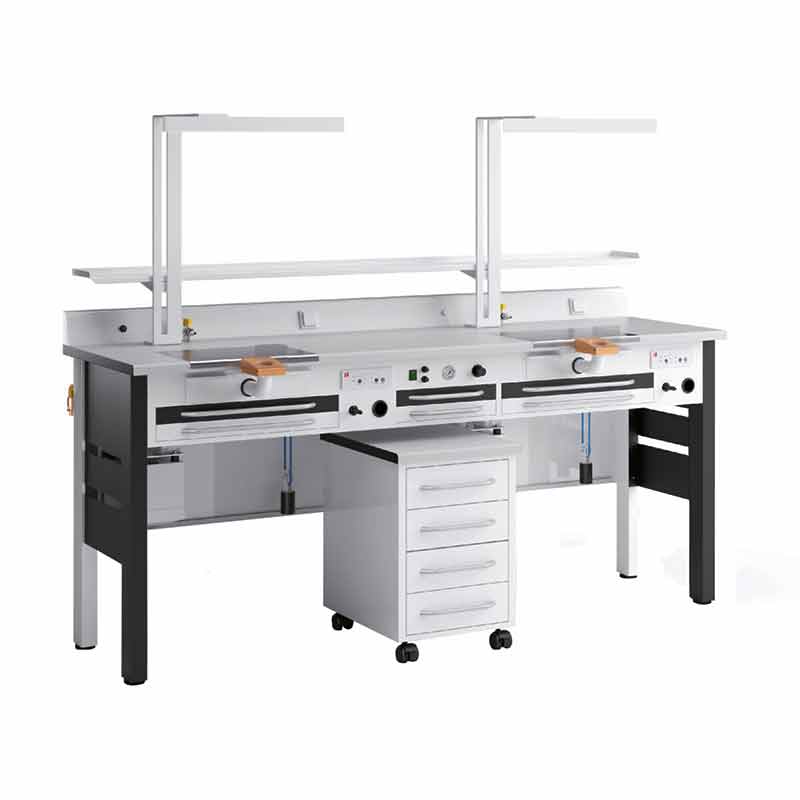 Workbench 2 Places BL2 Rossi Caws Drawers Mobile Furniture Light