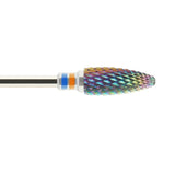 Tungsten carbide bur suitable for dental acrylic resins.