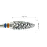 Fresa Tungsteno a Fiamma Incrociata Fine - Per Lavori in Resina Acrilica.