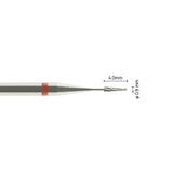 Broca de fendas de carboneto de tungsténio 0,9 mm raspando Estelite