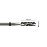 Cylindrical Tungsten Carbide Burr - Ceramic Armature Scraping.