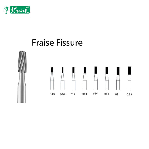 Fraise Fissure Droite Metal