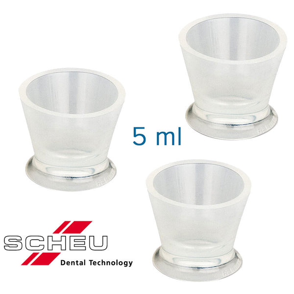 Small Silicone Cup for dyes 5 ml x 3