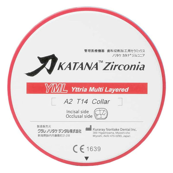 Disque Katana Zircone YML 98 x 14 mm.