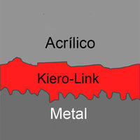 Kiero -Link Bonding in 4 GR tube - Opacy Photo - Resin metal connection