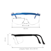 Óculos de proteção de grande visão
