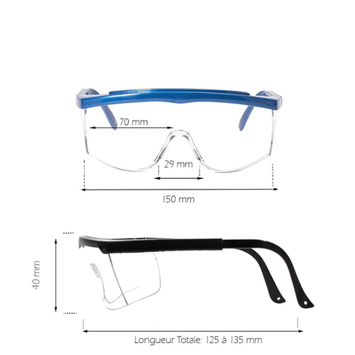 Lunettes de Protection Grande Vision Associe Confort et Design Légère.