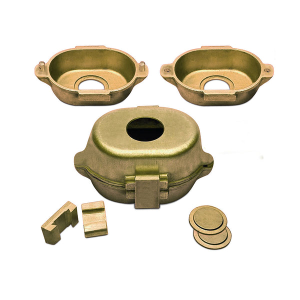 Brass muffle for resin cooking