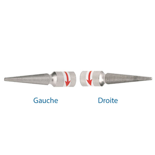 Queue de Cochon pour Tour à Polir - Mandrin Droite ou Gauche - Mestra.