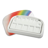 Wet Rainbow plate for Renfert ceramics
