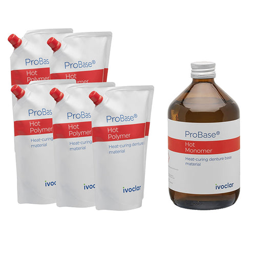 Probase Hot Résine - Kit Laboratoire Prothèses adjointes 2.5 Kg + 1 L.