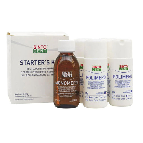 Sintodent Résine Anti-allergique  -  KIT 4 Poudres + 1 Liquide 125 ml.