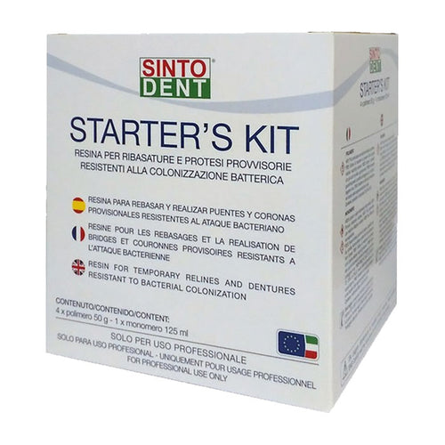 Sintodent Résine Anti-allergique  -  KIT 4 Poudres + 1 Liquide 125 ml.