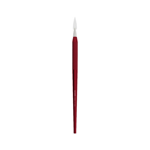 Spatule Embout Souple Rouge Aluminium - Pour Modelage de la Céramique.