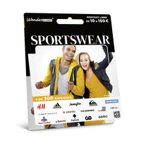 Sportswear gift card - choice of 50 to 150 €