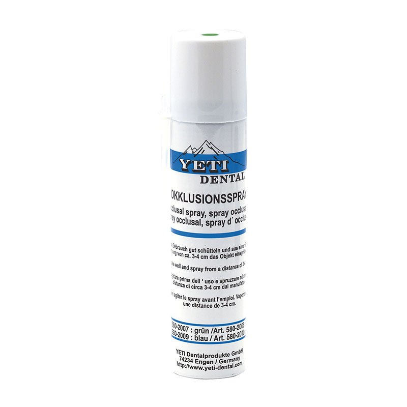 Spray Occlusion Green Marking Contact insertion cleaning vapor Yeti.