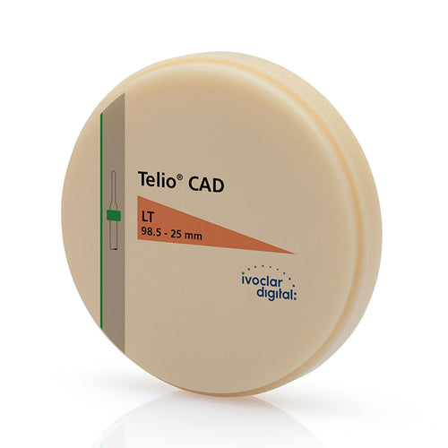 Telio Cad Disque PMMA 98 x 25 mm- Matériau Usinage Hautement Réticulé.