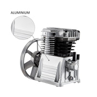 Aluminum pulley compressor head