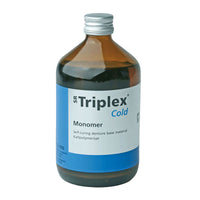 Monômero líquido frio triplex - prótese de resina combinada 500 ml garrafa