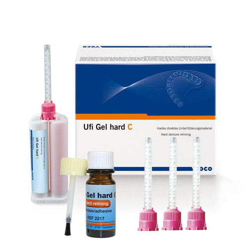 Ufi Gel Hard C Kit Silicone Rebasage Dur Voco - Application au Cabinet