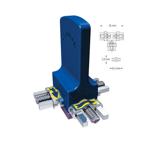 Vérin Expansion Acier  Inox Bi-secteurs Dentaurum Vis Indépendante 1 U